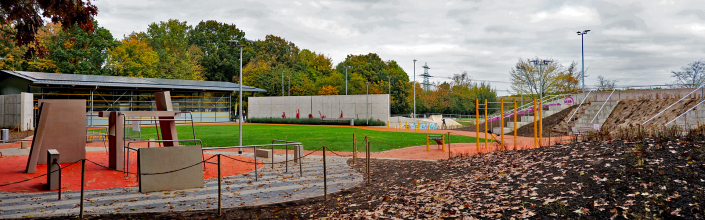 Sportpark Steinwiesenweg in der Totalen - Aktivität pur für den Nordwesten von Hamburg